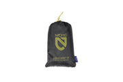 Black, abrasion-resistant drawstring bag featuring the NEMO Equipment logo and "Dagger OSMO™ Footprint" text printed in yellow on the front.